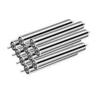 Rust-Proof Conveyor Roller 1" Diameter x 5.9" Length - Smooth Running Replacement for Woodworking nd, Coyote Fence, Dog Guard - Pack of 10