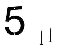 Rust-Proof Floating Houses Number Set, Metal Modern Address Plaques for Outdoor Yard Gate Mailbox with Nails Included Metal Houses Number for Outdoors