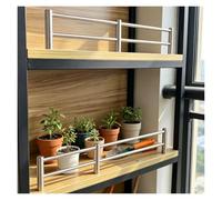 Rust-Proof Shelf Guard, 304 Stainless Steel Solid Posts, 30 40 50 60 70 80 90 100cm L Gallery Rail, Customizable for Display Case(L-15.7 in/40CM)