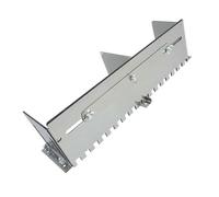 Rust Proof Stainless Steel Adjustable Grooving Tool with 10mm 12mm Square Teeth for Smooth Mortar Leveling Stainless Steel Notched Trowel