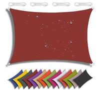 Rust Red 4x5m Sun & Sail Canopy - 95% UV Block, Waterproof e for Garden, Patio, Outdoor, Balcony - Ultimate Sun Protect & Slish Outdoor Living