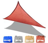 Rust Red Triangle Sun Shade Sail 2x2m - UV Protection Canopy for Balcony, Terrace & Garden - Durable Outdoor Patio Cover with Rope for Enhanced Sun Protection