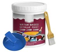 Rust Removal Converter Metallic Paint, 2-in-1 Rust Converter & Metal Primer, Anti-Rust Paint Rust Removal Conversion Agent, Water Based Metallic Paint, Multi-Functional Rust Converter (Blue)