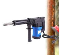 Rust Removal Tool 1100W Electric Needle Derusting, 4500bpm, Hand-Held Needle Scaler Rust Removal Cleaning Machine Remover Welding Slag Cleaner, for Metalworks, Deck