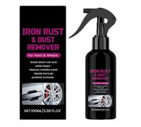 Rust Remover - 100ml Iron Remover Spray for Metal, Multipurpose Formula with Fast Acting Cleaning, Automotive Detailing Supplies for Car Wheel, Motorcycle, Pickup, RV, Sedan, Trailer