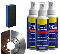Rust Remover Spray for Metal,2026 Upgrade Heavy Duty Metal Cleaner for Vehicles, Tools, Chains, Iron Out Rust Stain Remover, Multi-Surface Cleaner, Fast-Acting Oxidation Remover (3Pcs)
