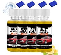 Rust Remover Spray for Metal, Car Rust Removal Spray, 30ml Automotive Cleaning Agent, Heavy Duty Metal RustDissolver - for Automotive RV Truck Sedan Pickup Motorcycles (4)