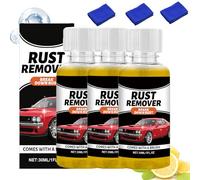 Rust Remover Spray for Metal, Car Rust Removal Spray, 30ml Automotive Cleaning Agent, Heavy Duty Metal RustDissolver - for Automotive RV Truck Sedan Pickup Motorcycles (3)