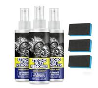 Rust Remover Spray for Metal, Iron Out Rusts Stain Removes, Car Rust Remover for Metal, Heavy Duty Iron Spray, Multipurpose Rust Converter, For Vehicles, Tools, Chains Application (3PC)