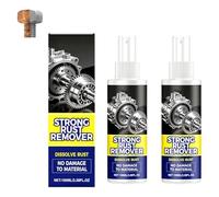 Rust Remover Spray for Metal, Multipurpose Rust Stain Remover, Heavy Duty Metal Cleaner for Vehicles, Tools, Chains, Iron Out Rust Stain Remover, 100ML (2Pcs)