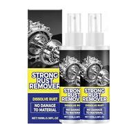 Rust Remover Spray for Metal - Multipurpose Rust Stain Remover, Heavy-Duty Metal Cleaner, Iron Out Rust Stain Remover, 100ml, Fast-acting and Restore Surface Gloss, Ideal for Vehicles, Chains (2Pcs)