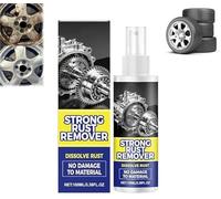 Rust Remover Spray for Metal - Multipurpose Rust Stain Remover, Heavy-Duty Metal Cleaner, Iron Out Rust Stain Remover, Fast-acting and Restore Surface Gloss, Ideal for Vehicles, Tools, Chains (1 Pcs)