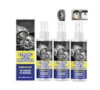 Rust Remover Spray for Metal, Multipurpose Rust Stain Remover, Wheel Cleaning Long-Lasting Protection, Heavy Duty Metal Cleaner for Vehicles, Tools, Chains, Iron Out Rust Stain Remover (3PCS)