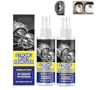 Rust Remover Spray for Metal, Multipurpose Rust Stain Remover, Wheel Cleaning Long-Lasting Protection, Heavy Duty Metal Cleaner for Vehicles, Tools, Chains, Iron Out Rust Stain Remover (2PCS)