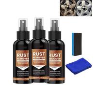 Rust Remover Spray, Rust Remover for Metal, Anti Rusts Iron out Spray, For Heavy Duty Rust Dissolver for Metal, Tools, Cars, Chains (3)