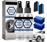 Rust Remover Spray, Rust Remover for Metal, Anti Rusts Iron Out Spray, Rust Converter, Removes & Prevents Rust, Dirt, Grease (1, 2Pcs)