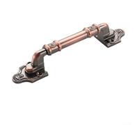 Rust Resistant Aluminum Alloy Wardrobe Handle with Exposed Mount Design for Modern and Classic Interior Styles (Red Bronze - M)