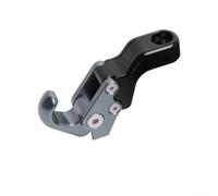 Rust Resistant Aluminum Hook for Outdoor Riding Use | Fits mirror bases, handlebar ends, front storage, ball joint adjustment, adapts to bike structures(Titanium)