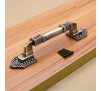 Rust Resistant Barn Door Handle Made from Bronze Aluminum Alloy, Suitable for Cabinets, Cupboards, and Dressers, Includes Screws for Easy Installation (Green Bronze-S)