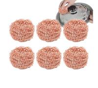 Rust-resistant Copper Pads - Copper Wool Pad | Non-Abrasive Scrubbing Pads Grease Removal On Cooktop Rancho Hood Oven Heavy Duty Cleaner Pots Pans Grill Utensils Durable Metal Scrussb Pad