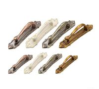 Rust Resistant Heavy Barn Door Handle for Wooden Doors and Cabinets, Large Exposed Handle with Antique Copper Finish, Alloy Construction (Yellow Bronze 138)