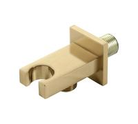 Rust-Resistant Multifunction Shower Arm Holder Stable Wall Mounting for Family Bathrooms Sturdy Square Head Holder Rotatable Metal Brackets