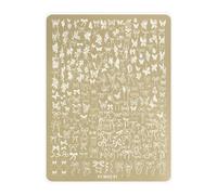 Rust-resistant nails stamp plate with butterfly patterns, manicure, suitable for various nail art styles and occasionally precise engraved nail plate