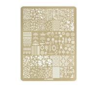 Rust-resistant nails stamp plate with butterfly patterns, manicure, suitable for various nail art styles and occasionally precise engraved nail plate
