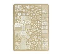 Rust Resistant Nails Stamping Plate with Butterfly Patterns Manicure Suitable for Various Nails Art Styles and Occasion Butterfly Flower Nail Template