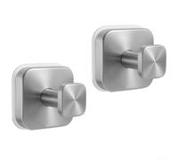 Rust Resistant Stainless Steel Suction Cup Hook for Organization in Bathroom Kitchen Living Room Effective Space Saving Solution (Silver)