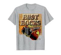 Rust Rocks Rusty Old Classic Car T-Shirt, Men, Heather Grey, 6X-Large
