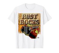 Rust Rocks Rusty Old Classic Car T-Shirt, Men, White, Small