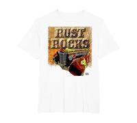 Rust Rocks Rusty Old Classic Car T-Shirt, Men's Big and Tall, White, 3X Tall