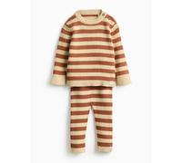 Rust Striped Knitted Jumper & Bottoms Set 18-24 months