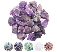 Rustark 1 lb Raw Amethyst Crystals- Large 1" Natural Rough Stones Crystal Quartz Gemstone for Cabbing, Tumbling, Cutting, Lapidary, Polishing, Reiki Crystal Healing(Amethyst Quartz)