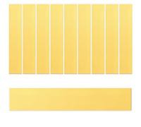 Rustark 10Pcs Brass Strip Assortment Kit Brass Sheet Metal Shim Stock Sheet Metal Shims, 1" Width x 5.9" Length, 0.006" Thickness
