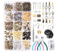 Rustark 1469Pcs Jewelry Making Kit with Pliers, Wires, Findings & Tools for Jewelry Making & Repair