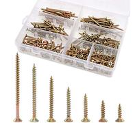 Rustark 280Pcs M4 Phillips Bugle Head Coarse Thread Drywall Screw Self Tapping Wood Screws Assortment Kit Ideal for Drywall Sheetrock - Zinc Plated Carbon Steel