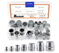 Rustark 28Pcs 7 Sizes Safety Round Axe Handle Wedges Kit Handle Steel Wedge Hammer Handle Wedges Conical Handle Steel Wedges Mauls Handle Wedge for Axe Claw Hammer Sledge