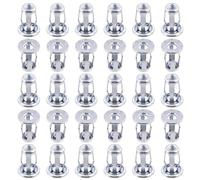 Rustark 30Pcs M5 Steel Jack Nuts Petal Nuts, Heavy Duty Zinc Plated Jacknut Threaded Insert Petal Nuts Expansion Jack Nuts Threaded Insert Nuts Rivnut Blind for Hollow Wall Iron Skin