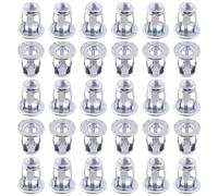 Rustark 30Pcs M6 Steel Jack Nuts Petal Nuts, Heavy Duty Zinc Plated Jacknut Threaded Insert Petal Nuts Expansion Jack Nuts Threaded Insert Nuts Rivnut Blind for Hollow Wall Iron Skin