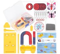 Rustark 30Pcs Science Magnet Kit Physics Electromagnet Experiment Set Labs Science Magnet Set Physics Science Magnet Kit Science Experiment Tools for Physics and Lab