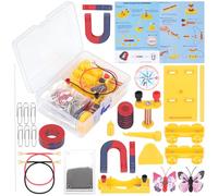 Rustark 39Pcs Science Magnet Kit Physics Electromagnet Experiment Set Labs Science Magnet Set Physics Science Magnet Kit Science Experiment Tools for Physics and Lab