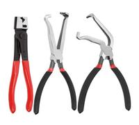 Rustark 3Pcs Electrical Disconnect Pliers Set Fuel Line Clip Remover Tools Include 60 Degree and 8Inch Straight Electrical Connector Tools, Automobile Collar Pliers for Car Repair