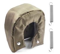 Rustark 3Pcs T6 Turbo Blanket Titanium Heat Shield Blanket FireShield Turbo Blanket Turbocharger Heat Shield Cover with Fastener Springs
