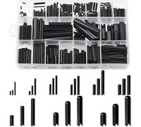 Rustark 405Pcs 27 Sizes Mixed Roll Pins Assortment Set Split Expansion Pin Assortment Kit M1.5 M2 M2.5 M3 M4 M5 M8 M10 for Home Improvement Automotive Machine Repair