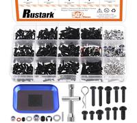 Rustark 502Pcs Universal RC Screw Kit RC Repair Tool Kit M3 M4 RC Screw RC Hardware Mechanical Fasteners Set for 1/8 1/10 1/12 1/16 Scale RC Cars Truck Crawler