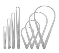 Rustark 8 Pcs Stainless Steel Long Firm Joint Metal Measurement Kit with Bent-Leg and Straight-Leg Inside Outside Caliper Tools Set for Measuring Pottery Clay Ceramic Sculpture(12" 10" 8" 4")