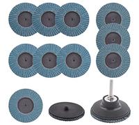 Rustark Flap Grinding Disc Kit Roll Lock Flap Sanding Wheels with Disc Pad Holder (3inch)