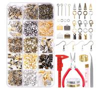Rustark Jewelry Making Kit with 1467 Pcs Supplies, Pliers, Wires, Findings & Tools for Adults & Beginners